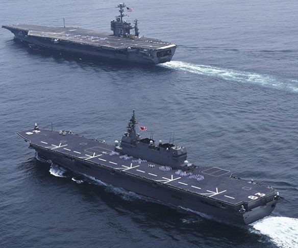 American warships entering the Black Sea