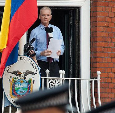 Julian Assange at the Ecuadorian Embassy